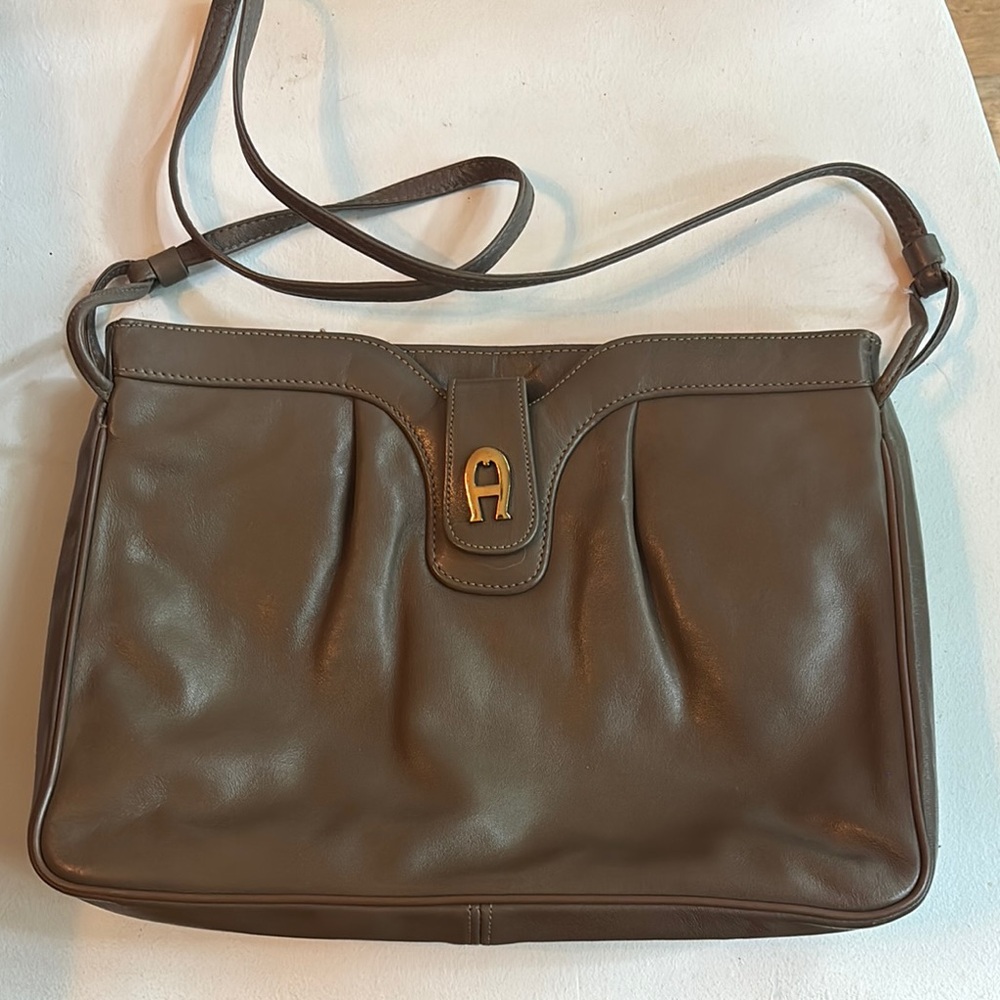 Vintage Etienne Aigner Brown Shoulder Bag